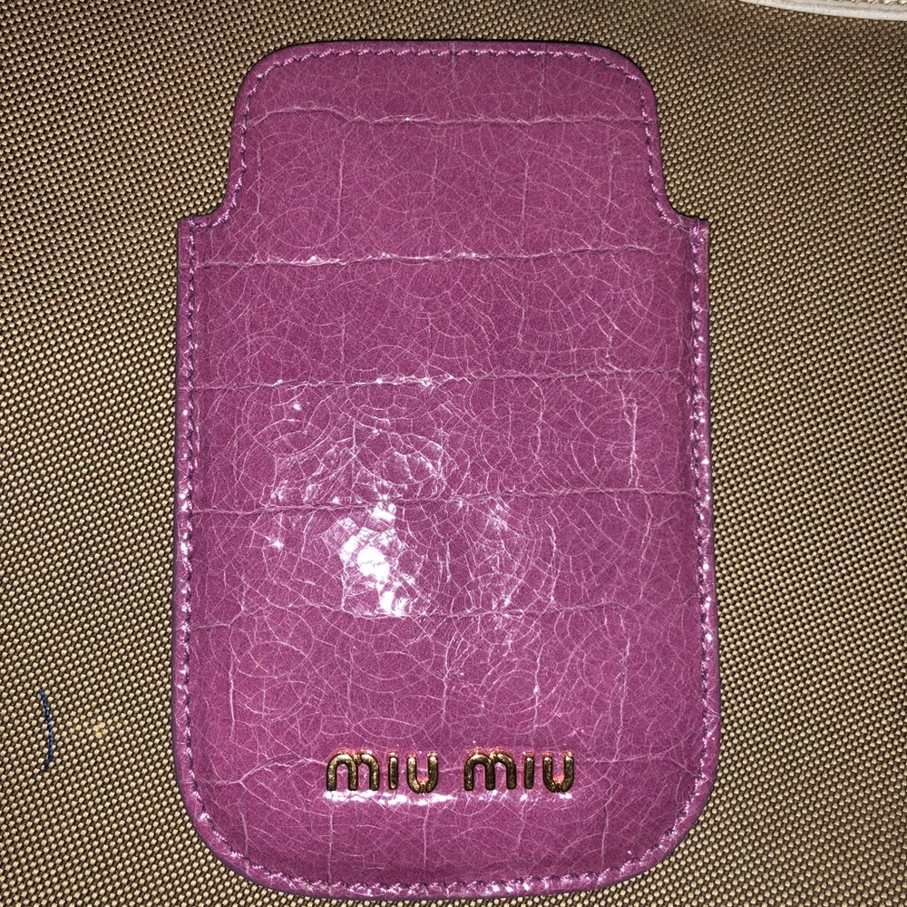 Miu miu Phone case / Card wallet